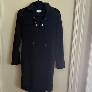 Calvin Klein Black Long Sleeve Dress like new